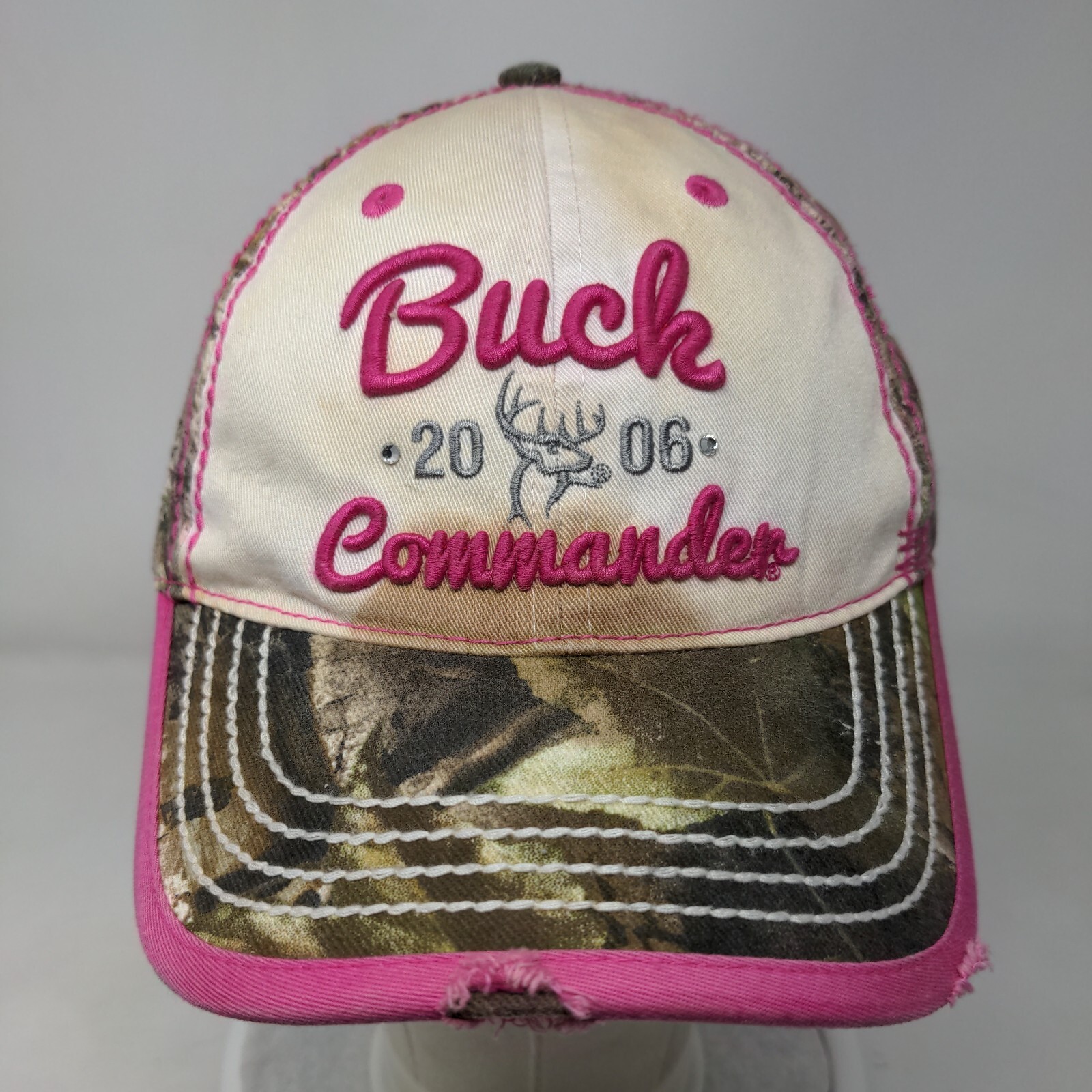 Buck Commander 2006 Strapback Hat Camouflage OSFM… - image 2