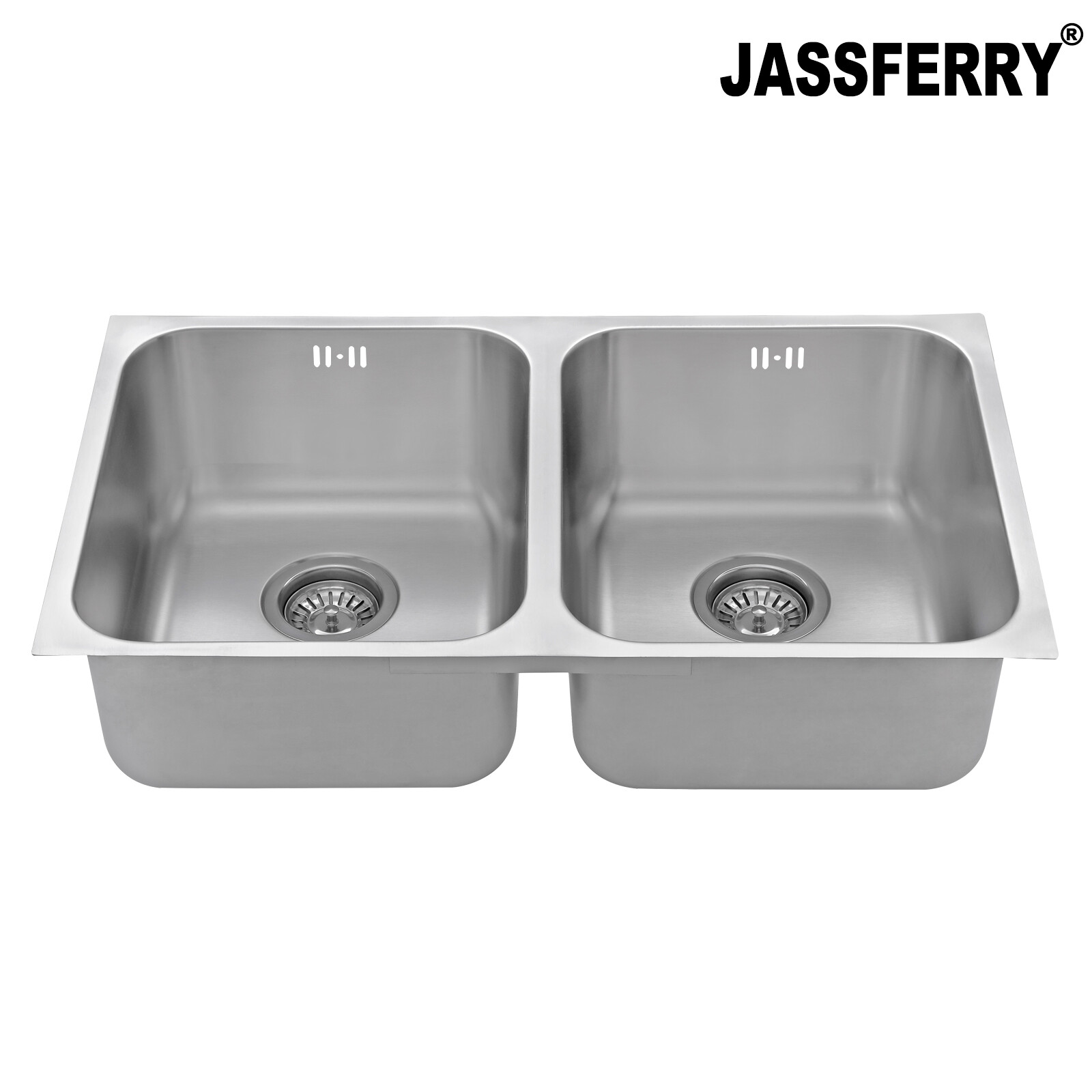 JASSFERRY Premium Undermount Stainless Steel Kitchen Sink 2 Bowl