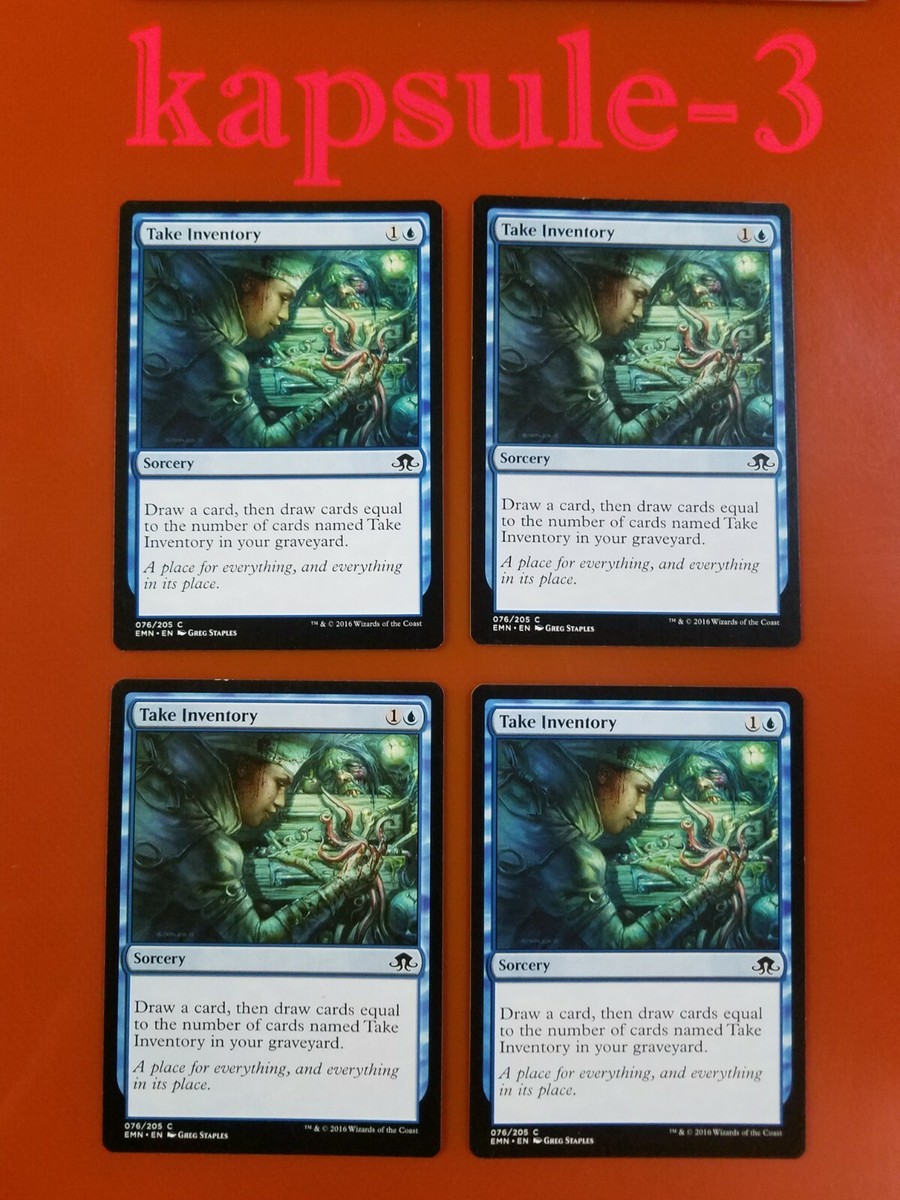 4x Take Inventory | Eldritch Moon | MTG Magic Cards