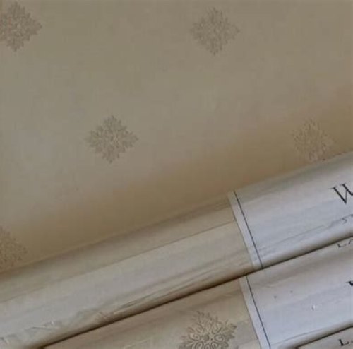 Laura Ashley Wallpaper Leoni Natural Sealed + 1 part used roll - Picture 1 of 8