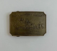 Wells Fargo And Company TEXAS TIFFANY New York Brass Belt Buckle