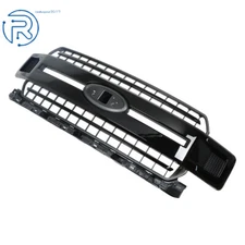 Front Upper Bumper Grille Gloss Black Grill For 2018-2020 Ford F-150 XL XLT