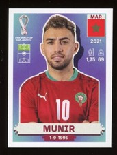 2022 Fifa World Cup Panini Sticker Qatar MUNIR Morocco MAR19