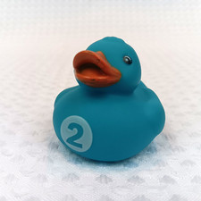 Rubber Duck Jeep Ducking Blue Number 2 2"