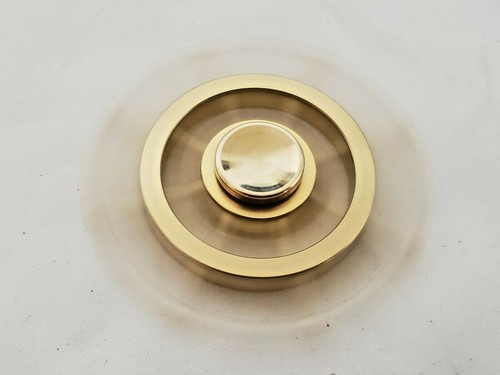 Juguete giratorio calmante de latón liso rueda de envío niño niña niños adultos TDAH enfoque 2,2 oz - Imagen 10 de 12