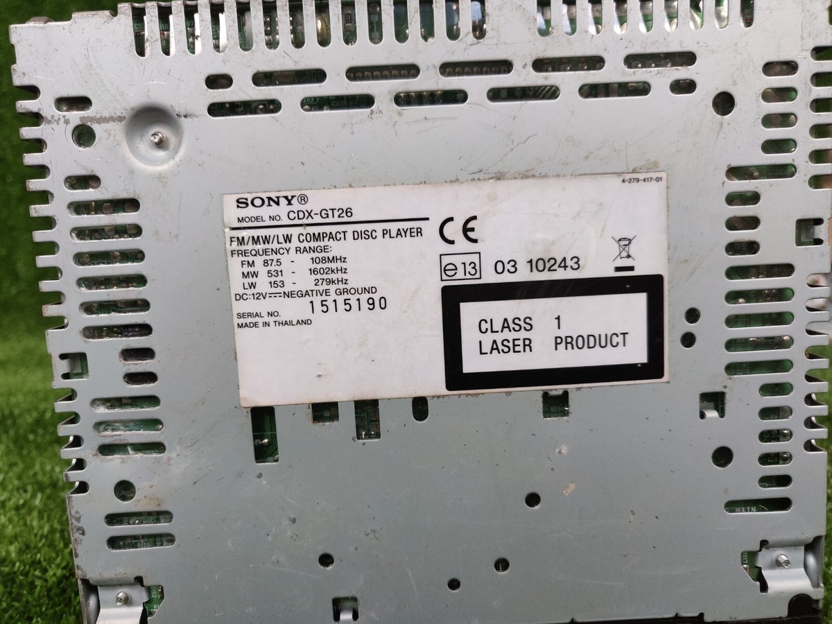 Sony Cdx-gt26 Cdxgt26 Oem Original Car Radio | eBay