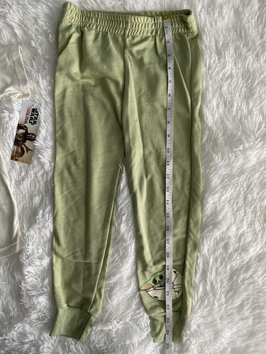 Star Wars Mandalorian Boys Pajamas Set Sz 5 Yoda Jogger PJ 2 Piece Short Sleeve - Picture 10 of 12