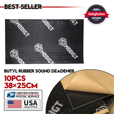 10X Butyl Car Van Vibration Proofing Audio Panel Sound Deadening Damping 0.95SQM