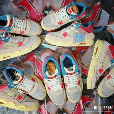 靴 UNION Nike Air Jordan 4 26cm DC9533-800 楽天市場】NIKE AIR JORDAN 4 RETRO SP UNION guava ice/lt