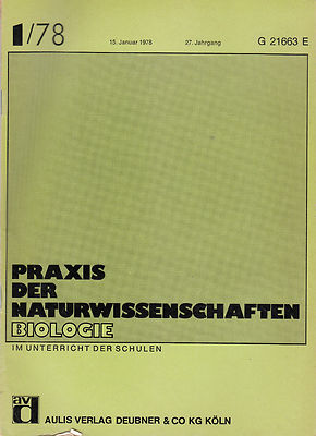 Praxis der Naturwissenschaften, Biologie, 1/78