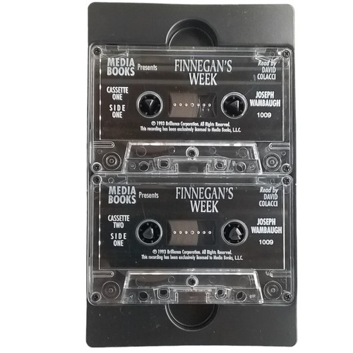 Finnegan's Week Audiobook Cassette 1993 Joseph Wambaugh - Picture 3 of 3