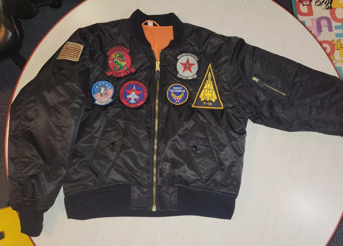 Men's Top Gun MA-1 Nylon Bomber Jacket