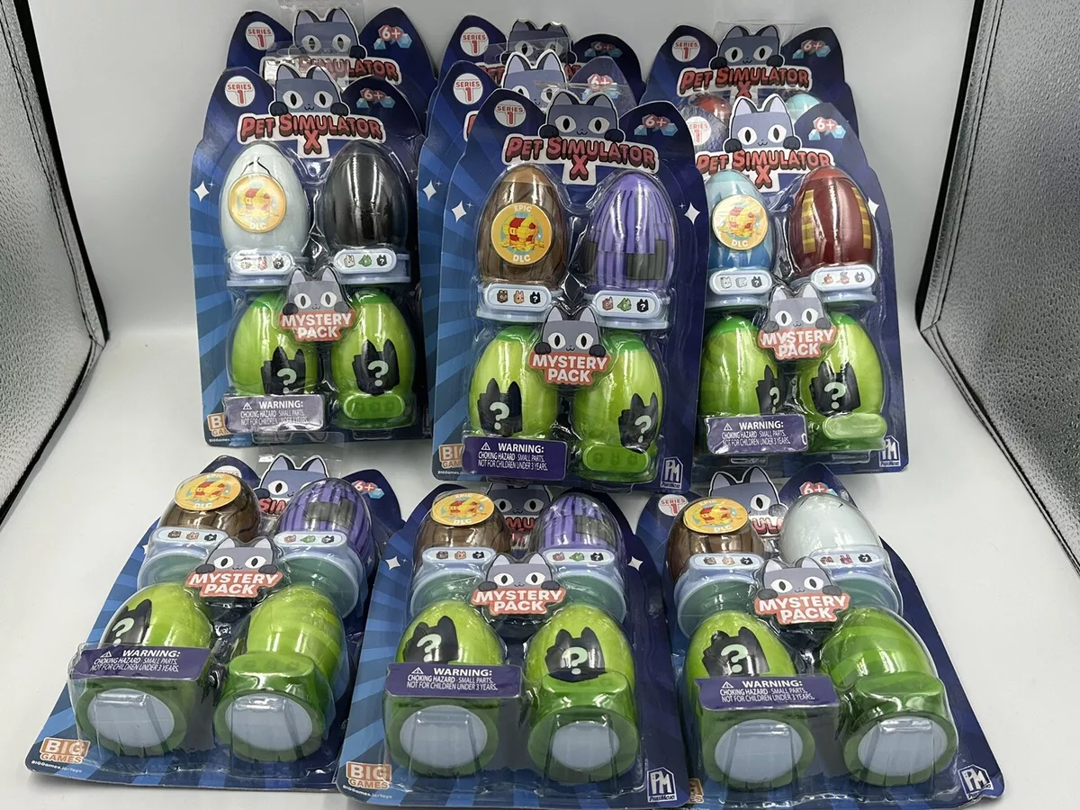  Pet Simulator X - Mystery Pet Minifigures 2-Pack (Two Mystery  Eggs & Pet Figures, Series 1) [Includes DLC] : Toys & Games