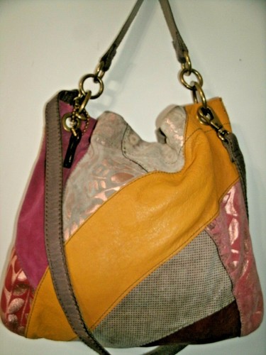 Fossil Winslett Vintage Large Multicolor Leather Crossbody with Fossil in VGC! - Picture 2 of 12