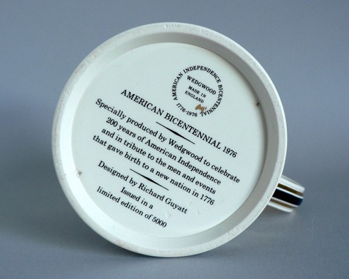 WEDGWOOD AMERICAN BICENTENNIAL MUG 1976 BOXED CERTIFICATE RICHARD GUYATT TANKARD - Picture 10 of 20
