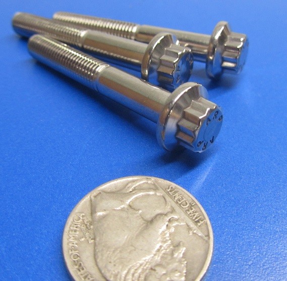 10-Pack 1/4-28 X 1" 12-Point Stainless Steel Bolts – MS21280, Military Surplus