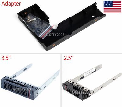 3.5'' 2.5'' SAS SATA Tray Caddy Adapter For Lenovo ThinkServer RD630 RD640 RD540