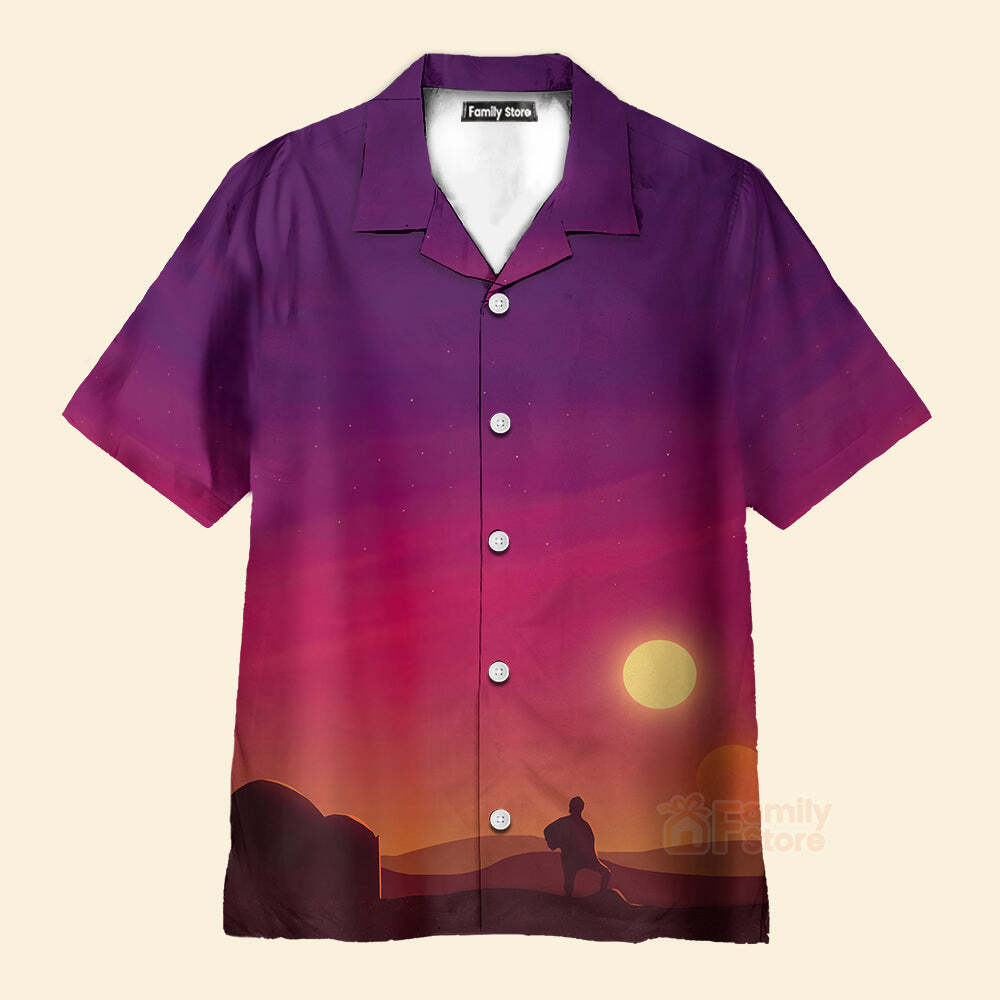 Spaceship And Sunset SW   21   Hawaiian Shirt