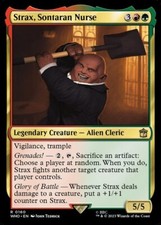 MTG Magic the Gathering Strax, Sontaran Nurse (160/1208) Doctor Who LP