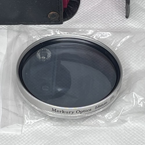 Japan Merkury Optics 58mm Camera Lens Set (UV, & PL) W/ Case ! Fast Shipping! - Picture 4 of 12