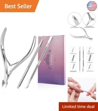 Cuticle Pusher & Nipper Set - Ergonomic Design for Effortless Nail Care