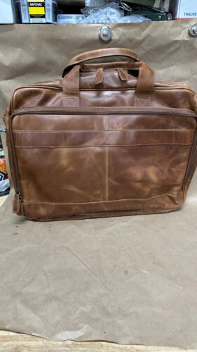 KomalC 16 Inch Leather briefcases Laptop Messenger Bags for Men and Women Best - Picture 4 of 6