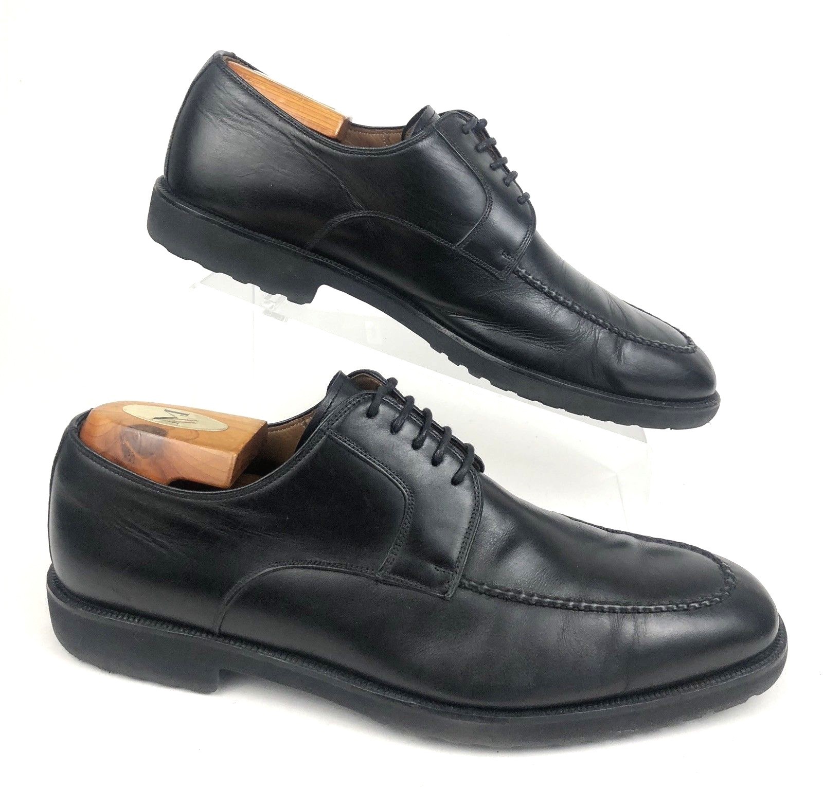 SAOLA MAGNANNI Spagna Romelo Mocassino Derby Oxford con lacci in pelle nera Uomo 9 5