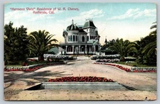 California Redlands Hermosa Vista W.R. Cheyney Residence Postcard, I19