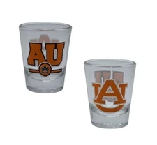Boelter Brands Licensed NCAA Letterman 2oz Shot Glass (Auburn Tigers)