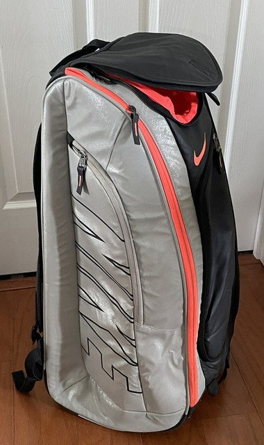 Nike Court Tech 1 Tennis Backpack Ba4866 015 Blk-silver-hot Lava