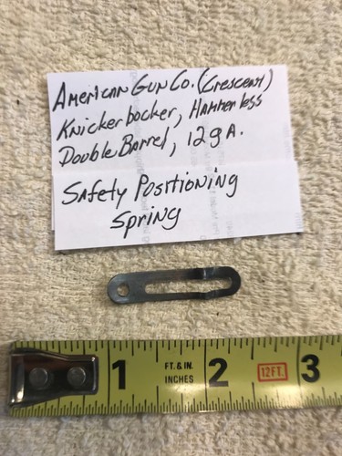 American Gun/ Knickerbocker, Hmrles DB, 1913, Safety Spring, 12/16/20 ga, orig.