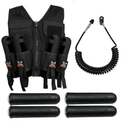 Maddog Tactical Sport Vest with Pods Standard Remote Coil Paintball Package