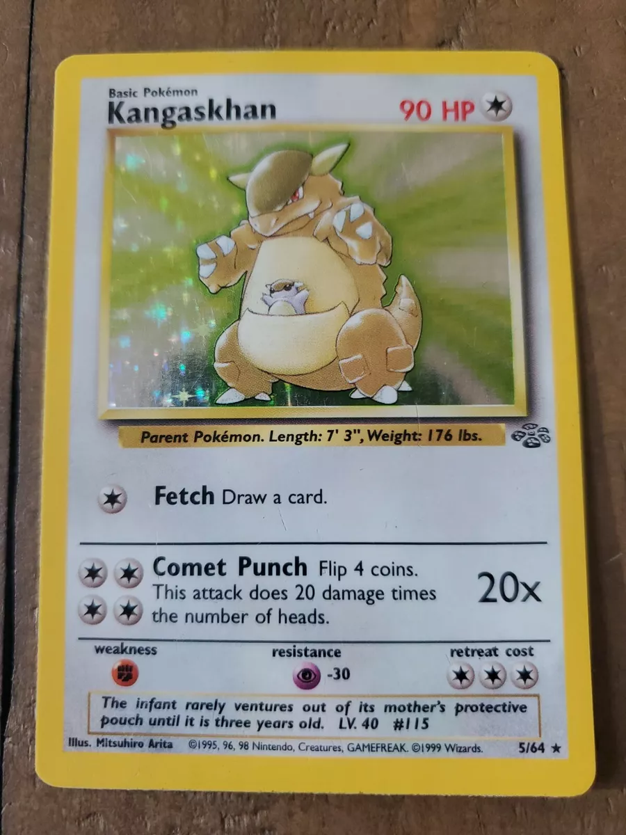 Wizards of the Coast Pokemon Jungle 1st Edition Rare Card #21/64 Kangaskhan