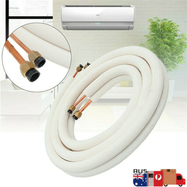 3m Insulated Copper Pipe Split Line Air Conditioner Pipe Fitting Pair Coil Tube 3m Insulated Copper Pipe Split Line Air Conditioner Pipe Fitting Pair Coil Tube