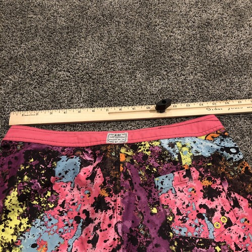 Nike Swim Trunks Girls Extra Large Size 13/15 Pink Blue Bathing Suit Youth Kids - Picture 10 of 13