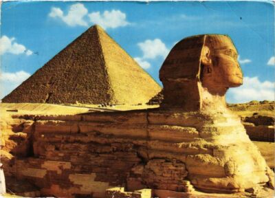 CPM EGYPTE La Grand Sphinx et la Pyramide de Cheops (343596)