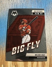 Nelson Cruz 2022 Panini Mosaic Big Fly #BF-9 Washington Nats MLB Baseball Insert