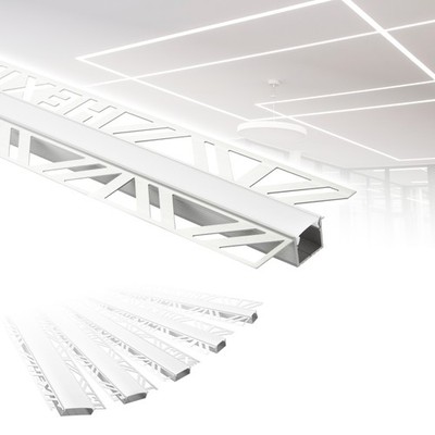 HEXIM 10m LED Trockenbauprofil 200 cm Aluminium Decke Wand indirekte Beleuchtung