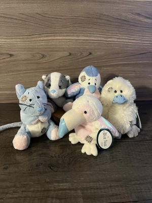 My blue nose friends bundle x5 mouse birds badger plush used 4  w tags