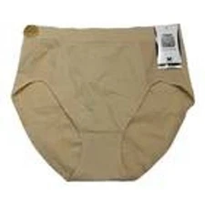 Warners Reshape Cooling Moderate Control Brief Panties XL Beige Shapewear