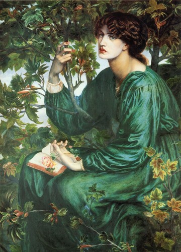 Dante Gabriel Rossetti Day Dream Woman in Sycamore Tree Art Print 24 x 18 in - Picture 2 of 2