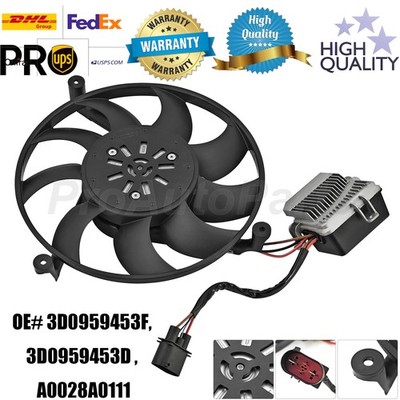 Radiator Cooling Fan & Motor Left 3D0959453F Fits VW Phaeton 2004-2006 V8 W12