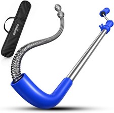 Meisterfaktur toilet snake 6 feet - toilet auger for heavy toilet blockages -