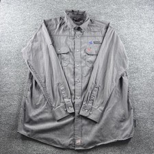 Ariat Work FR Shirt Men XL Gray Button Down Flame Resistant Long Sleeve Workwear