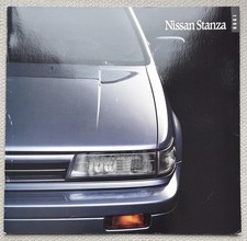 NISSAN STANZA RANGE USA Large Format Car Sales Brochure 1990 #E703-8/89-300M-AL