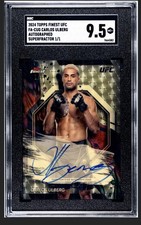 2024 Topps Finest UFC SuperFractor Autograph - CARLOS ULBERG 1/1 Auto - SGC 9.5