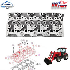 FOR 10 BOLT VALVE COVER WITH VALVES MAHINDRA 6110 CYLINDER HEAD INDIRECT INJ
