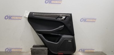 16 PORSCHE MACAN TURBO 95B INTERIOR DOOR TRIM PANEL REAR LEFT DRIVER BLACK