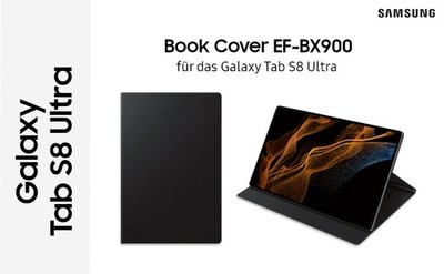 Samsung Slim Book Cover EF-BX900PBEGEU für Galaxy Tab S8 Ultra/ Antimikrobiell