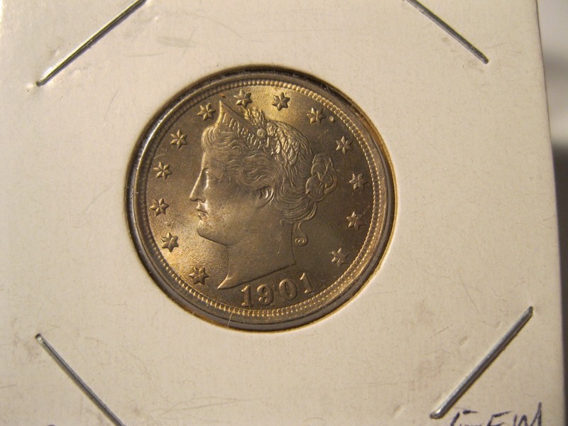 1901 LIBERTY HEAD V NICKEL SUPERB GEM UNCIRCULATED! PROBLEM FREE! A MUST SEE!!